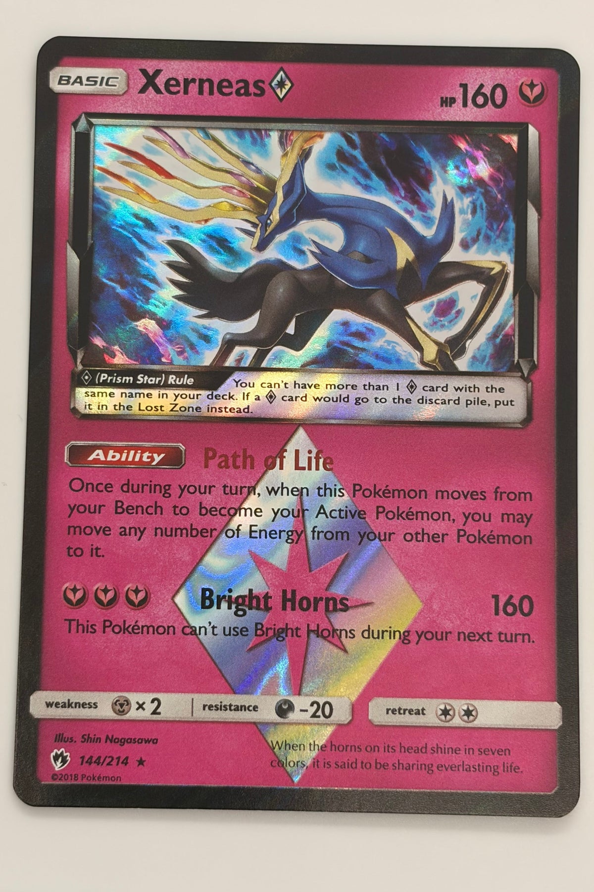 144 / 214 Xerneas Prism Star-Holo Rare