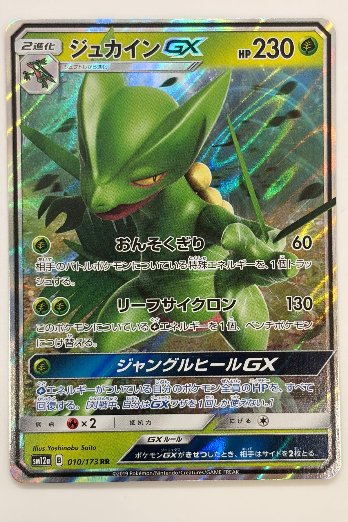 Sceptile GX (010/173) (SM12a: Tag Team GX All Stars) Japanese