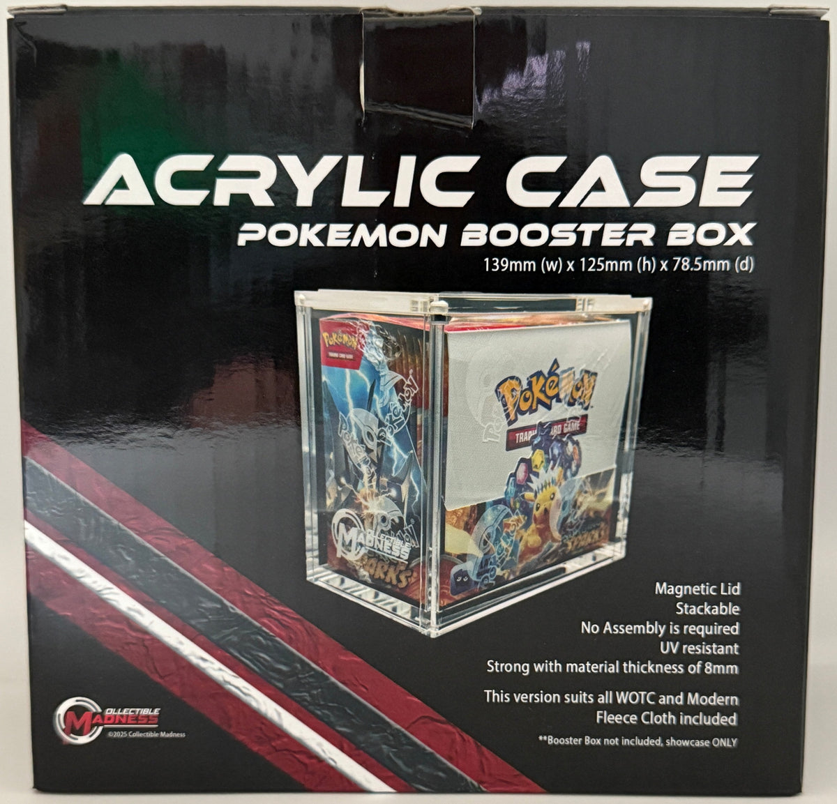 MADGuard Booster Box Acrylic Case | Magnetic Lid & Stackable