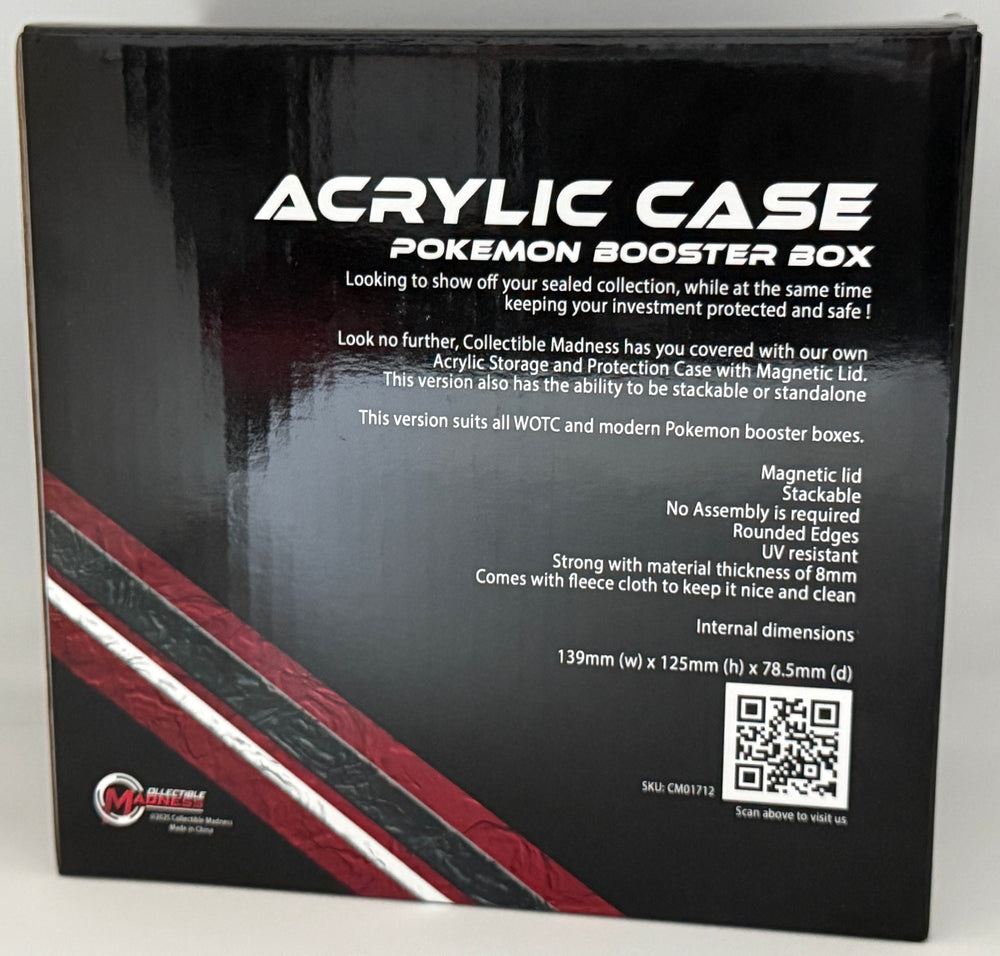MADGuard Booster Box Acrylic Case | Magnetic Lid & Stackable