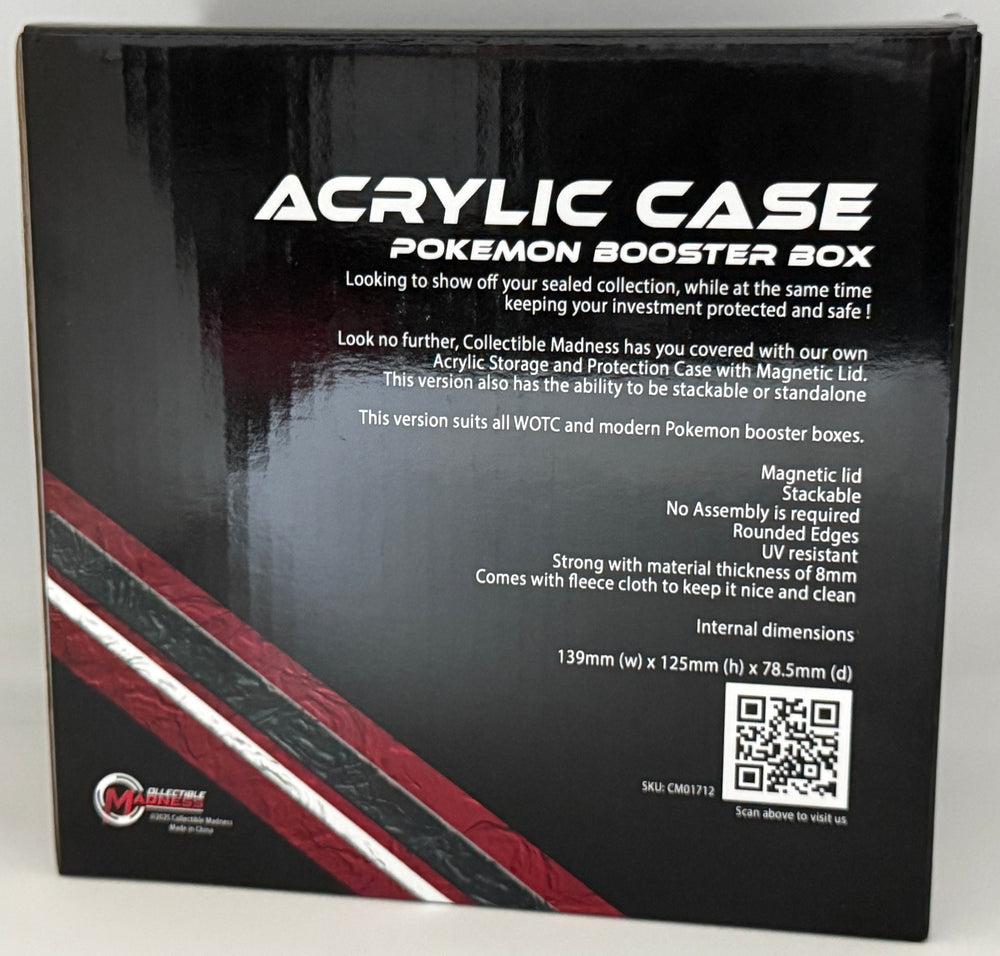 MADGuard Booster Box Acrylic Case | Magnetic Lid & Stackable