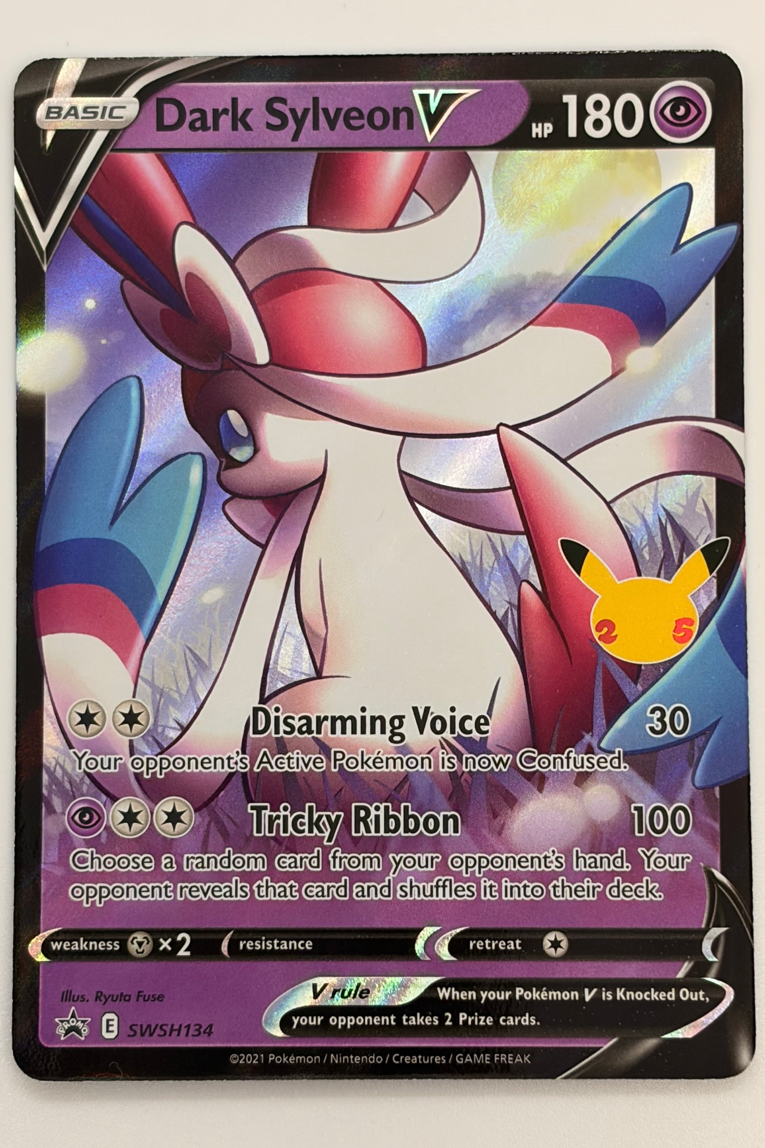 Dark Sylveon V - SWSH134 Sword & Shield Promo NM