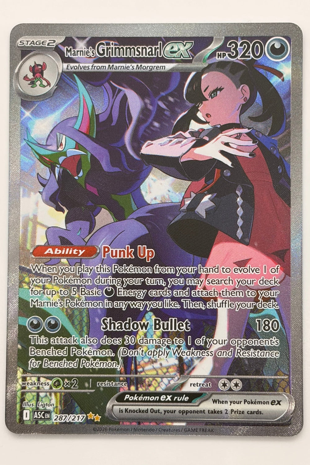 287/217 Marnie's Grimmsnarl ex - Special Illustration Rare