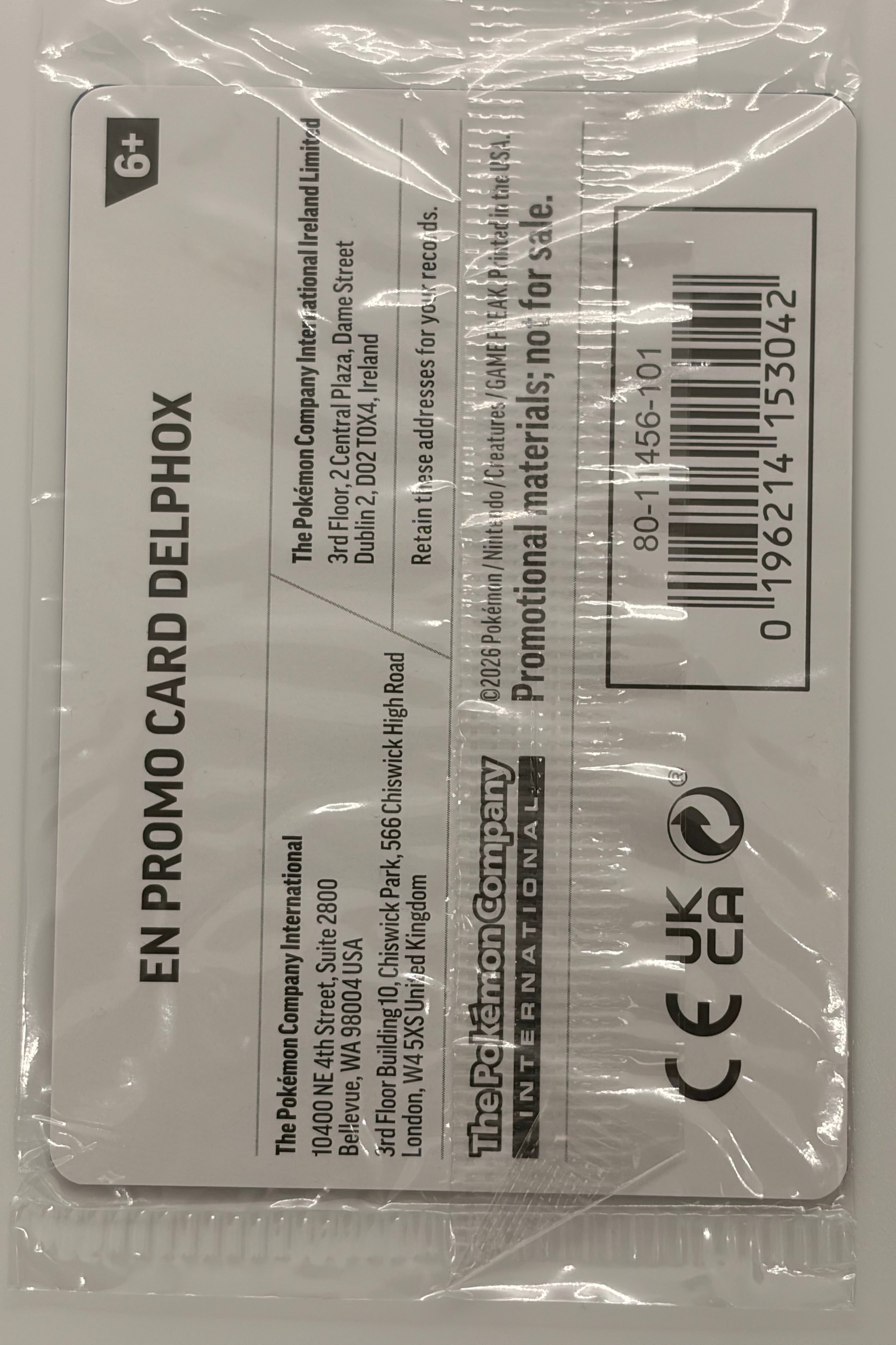 Delphox 013/086 - Chaos Rising STAMP PROMO SEALED