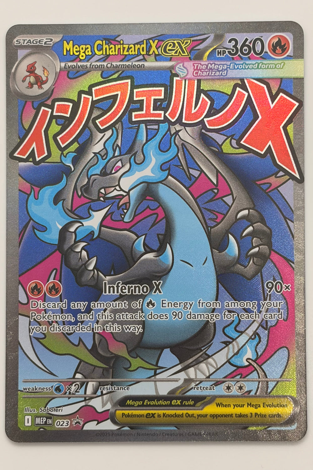 Mega Charizard X ex 023 UPC Black Star PROMO NM