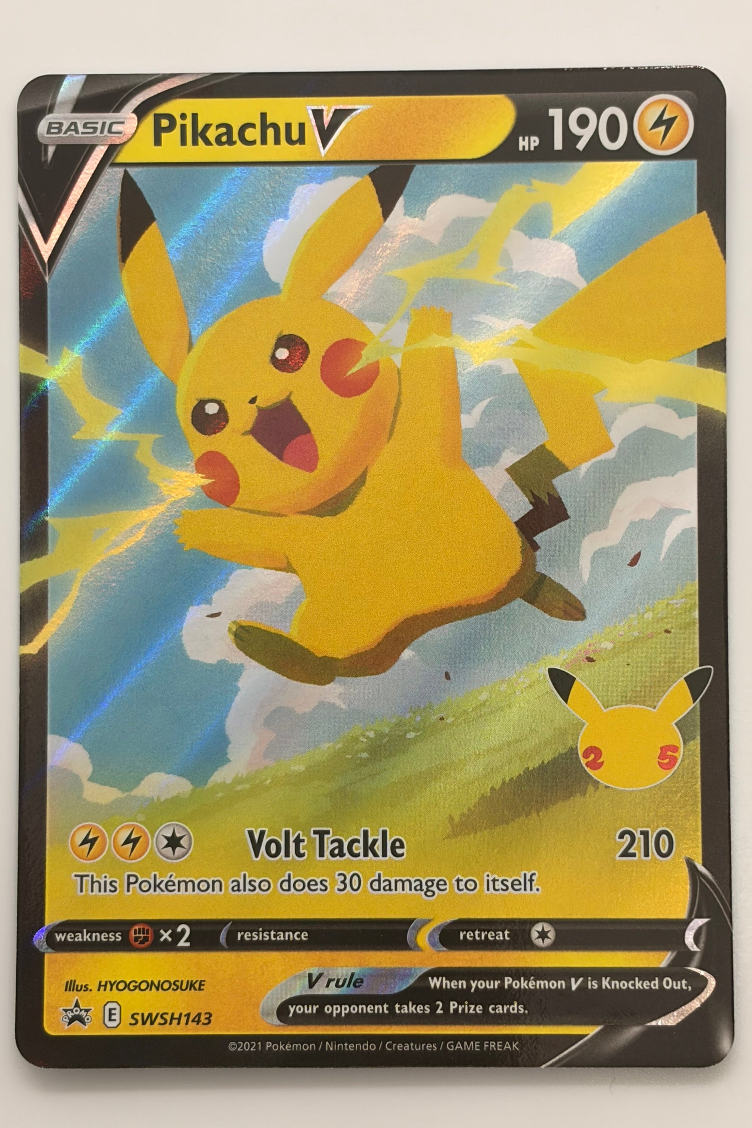 Pikachu SWSH143 Sword & Shield Promo NM