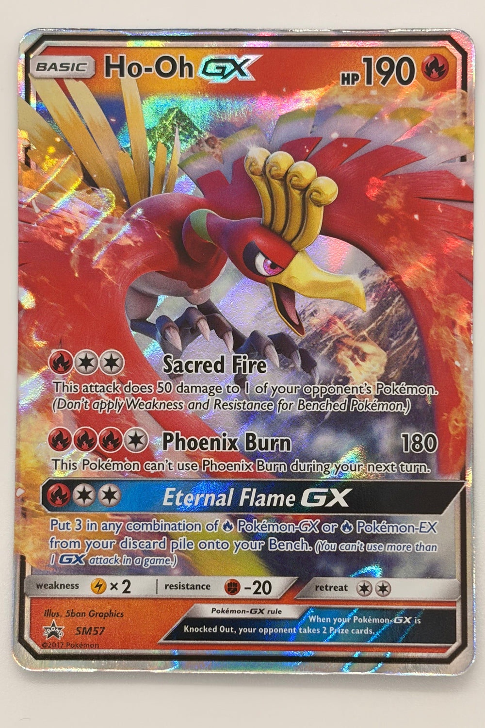 Ho-Oh GX SM57 Sun & Moon Promo NM