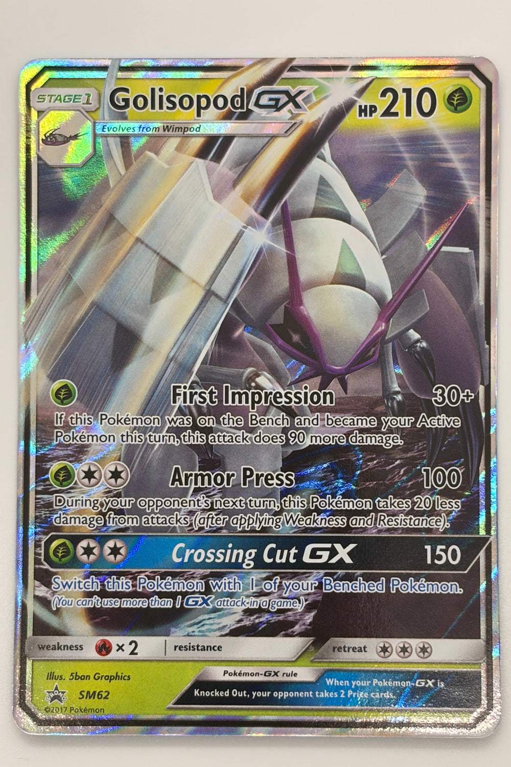 Golisopod GX SM62 Sun & Moon Promo NM