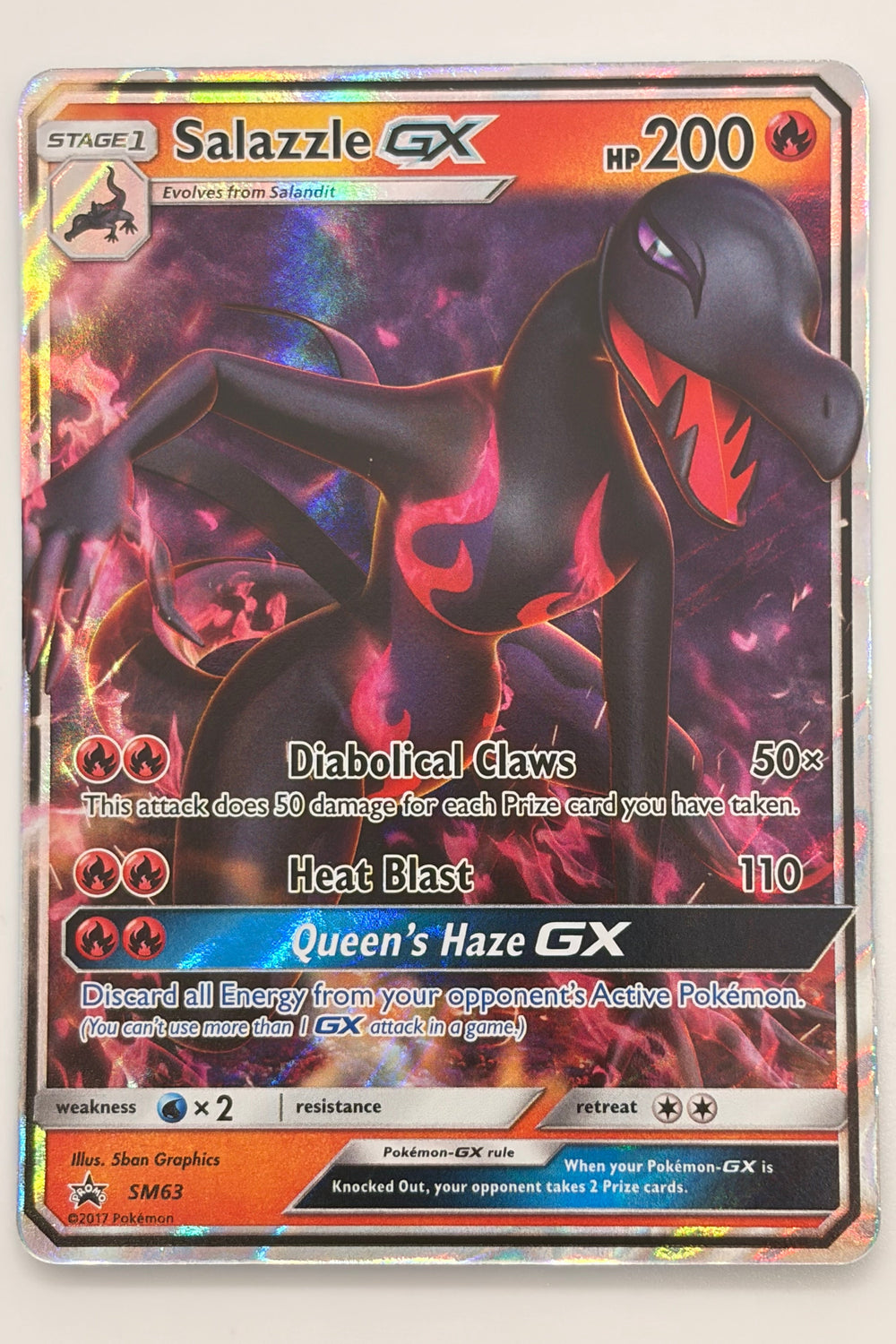 Salazzle GX SM63 Sun & Moon Promo NM