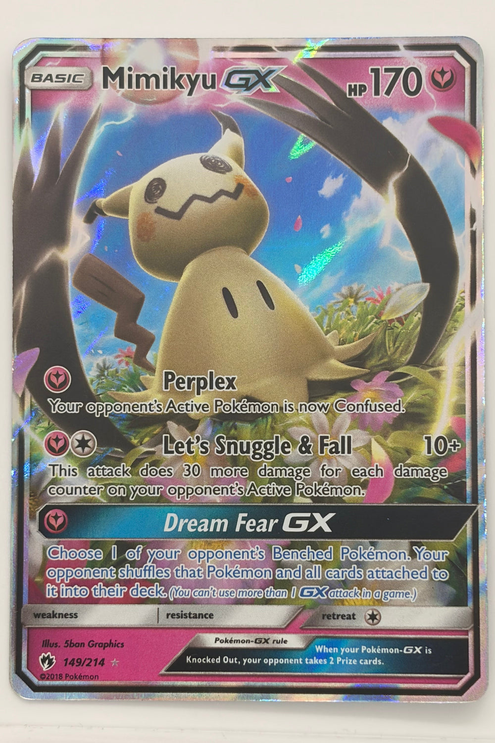 Mimikyu GX 149/214 Lost Thunder Ultra Rare LP
