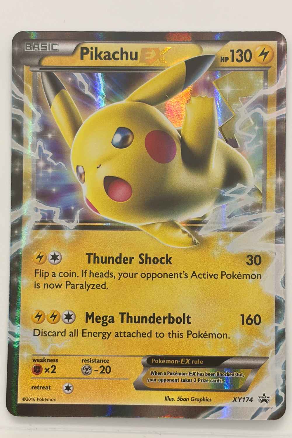 Pikachu EX XY174 Ultra Rare Black Star Promo