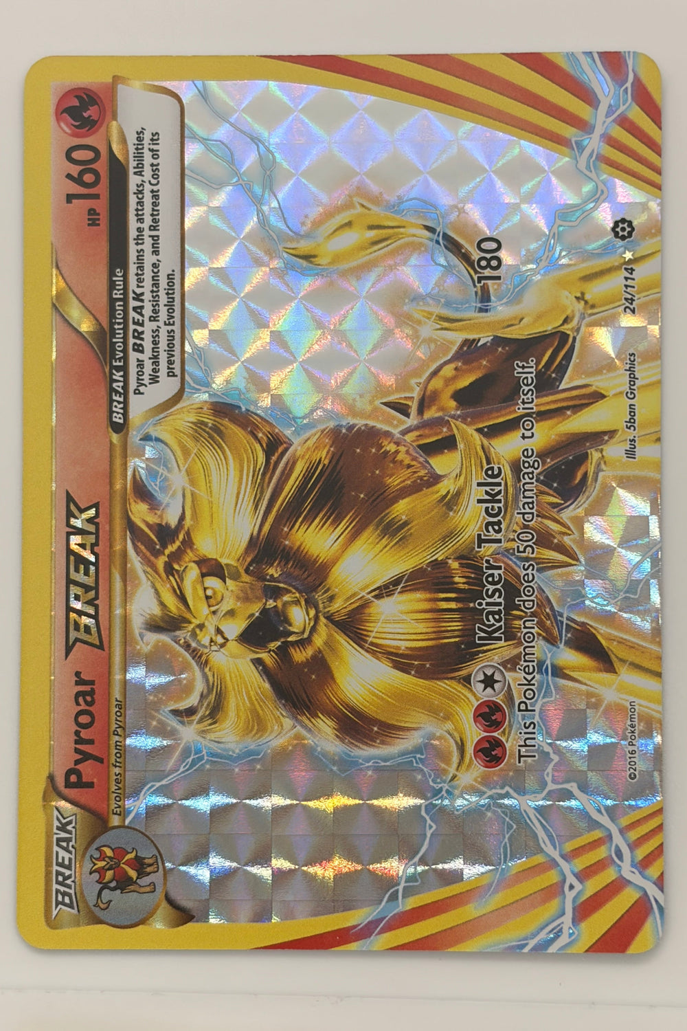 Pyroar BREAK 24/114 XY Steam Siege Ultra Rare NM