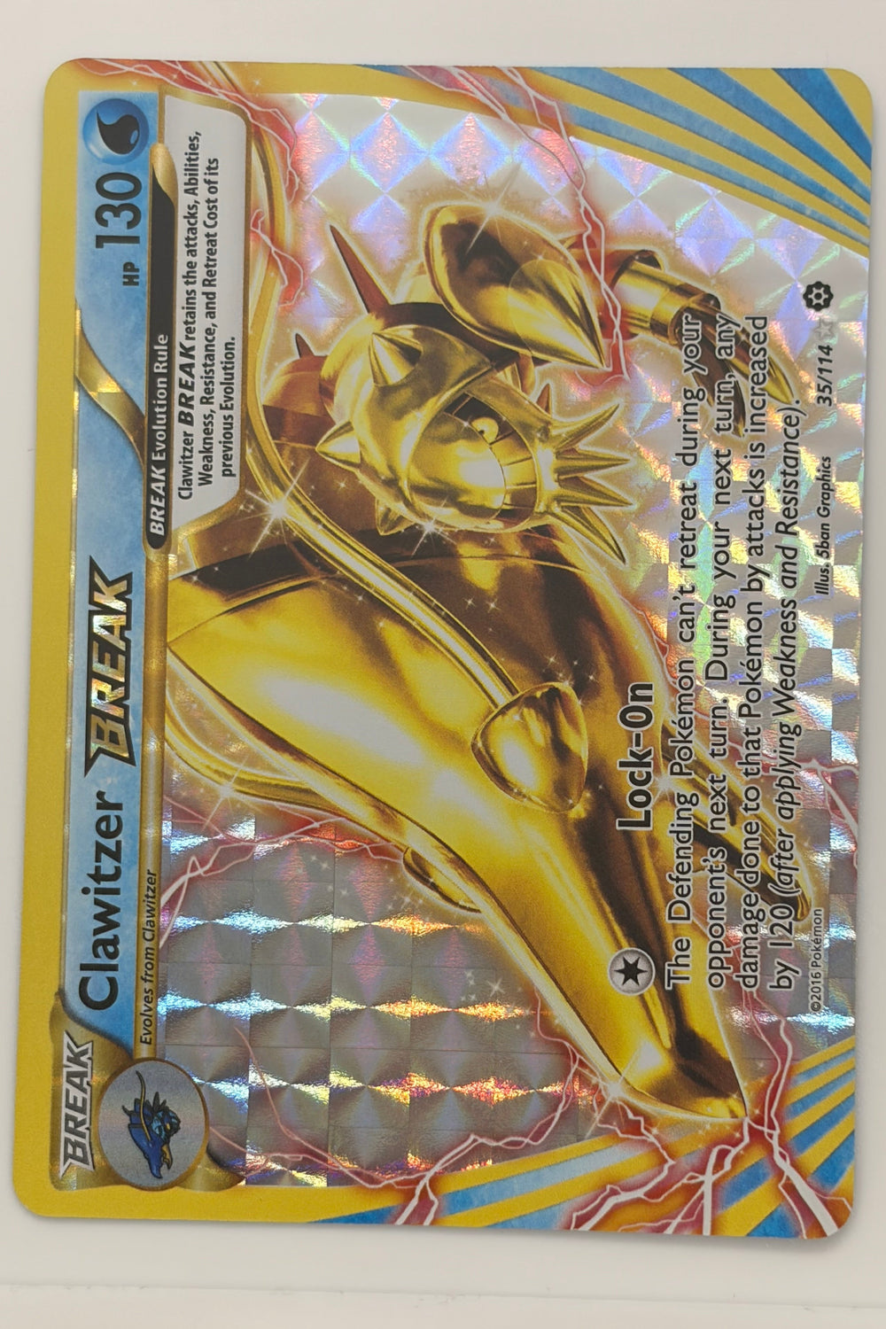 Clawitzer BREAK 35/114 XY Steam Siege Ultra Rare NM