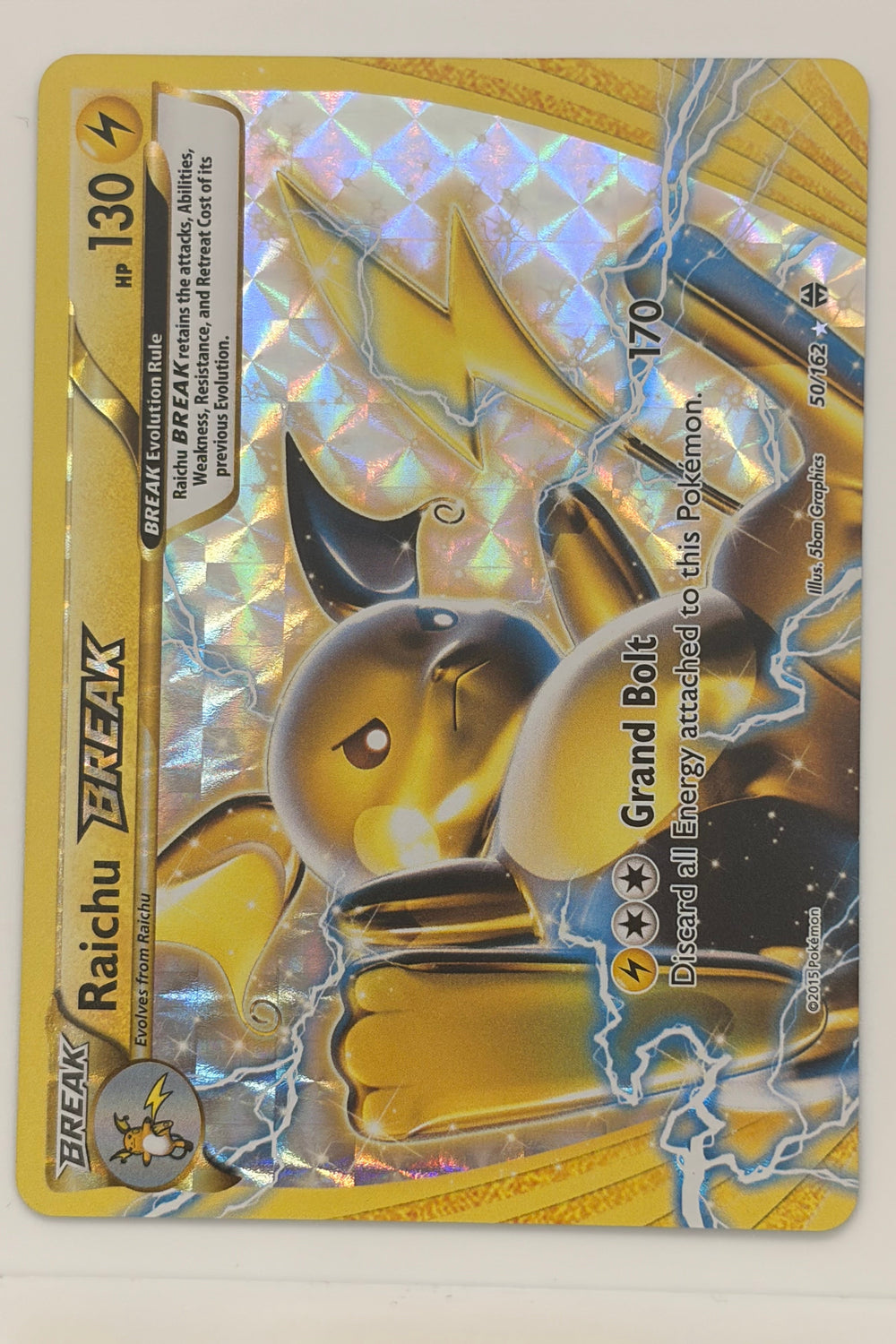Raichu BREAK 50/162 XY BREAKthrough Ultra Rare NM