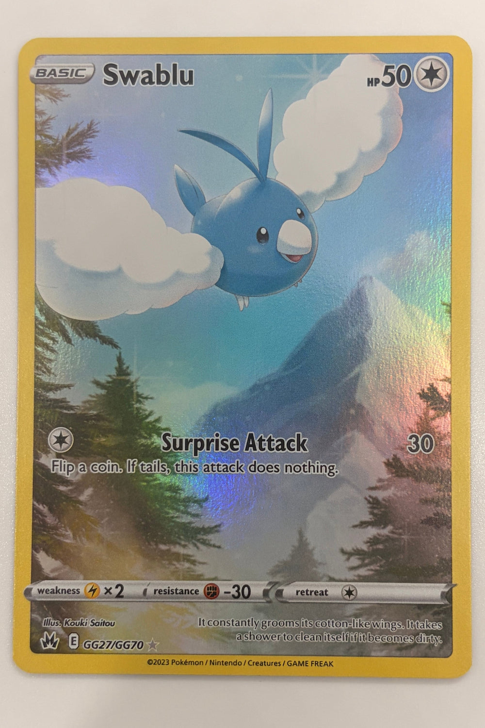 GG27/GG70 Swablu - Rare Holo