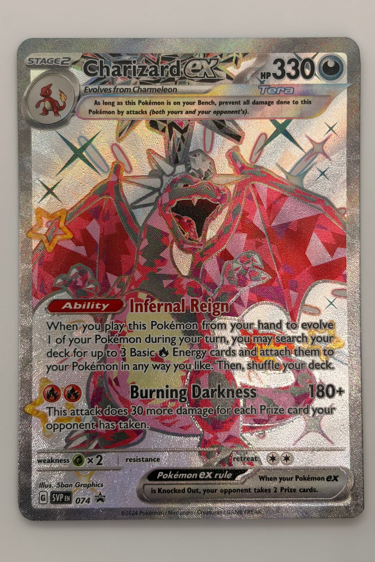 Shiny Charizard EX SVP 074 - Black Star Promo NM