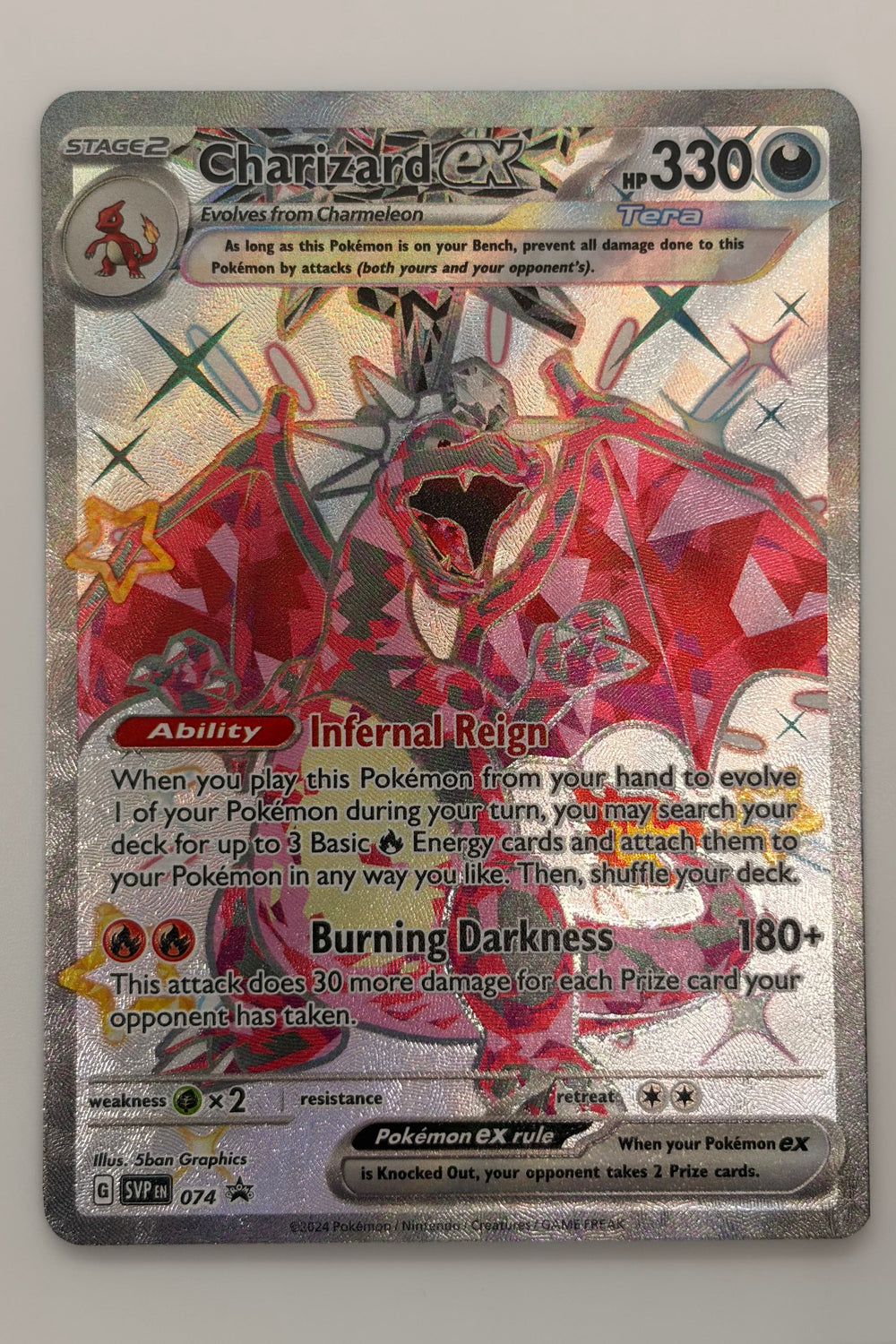 Shiny Charizard EX SVP 074 - Black Star Promo NM