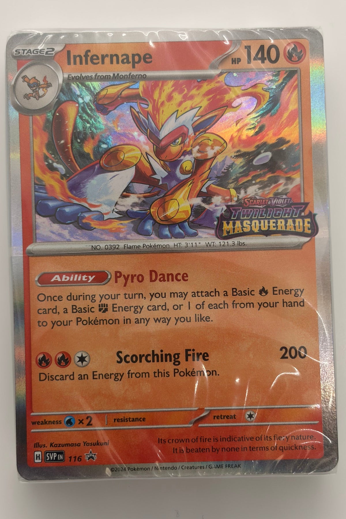 Infernape SVP 116 - Black Star Sealed Promo NM