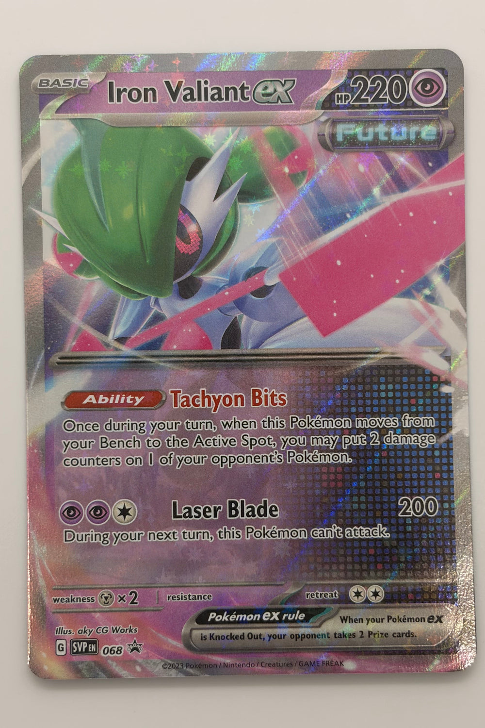 Iron Valiant EX SVP 068 - Black Star Promo NM