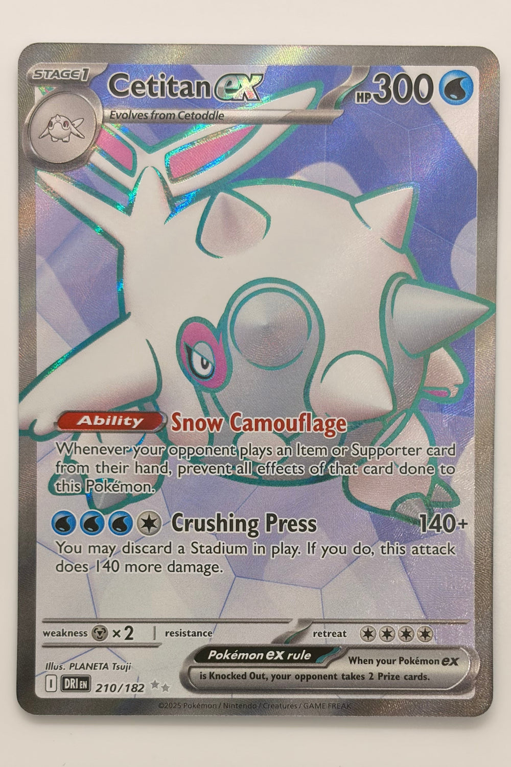 210/182 Cetitan ex - Ultra Rare