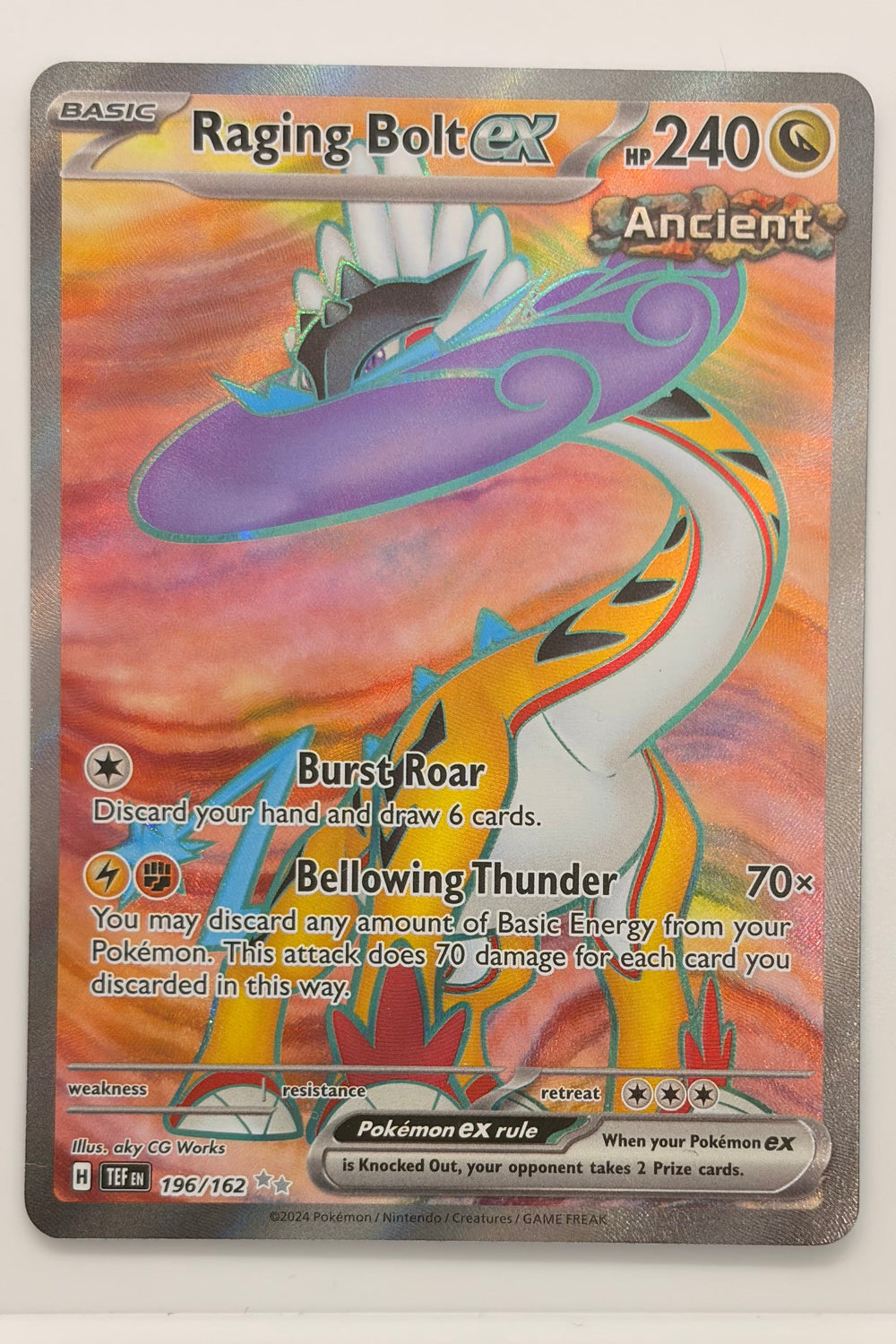 196/162 Raging Bolt ex - Ultra Rare