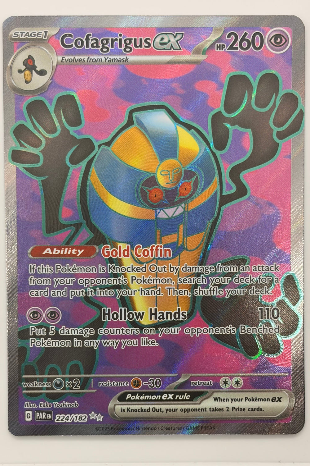 224/182 Cofagrigus ex - Ultra Rare