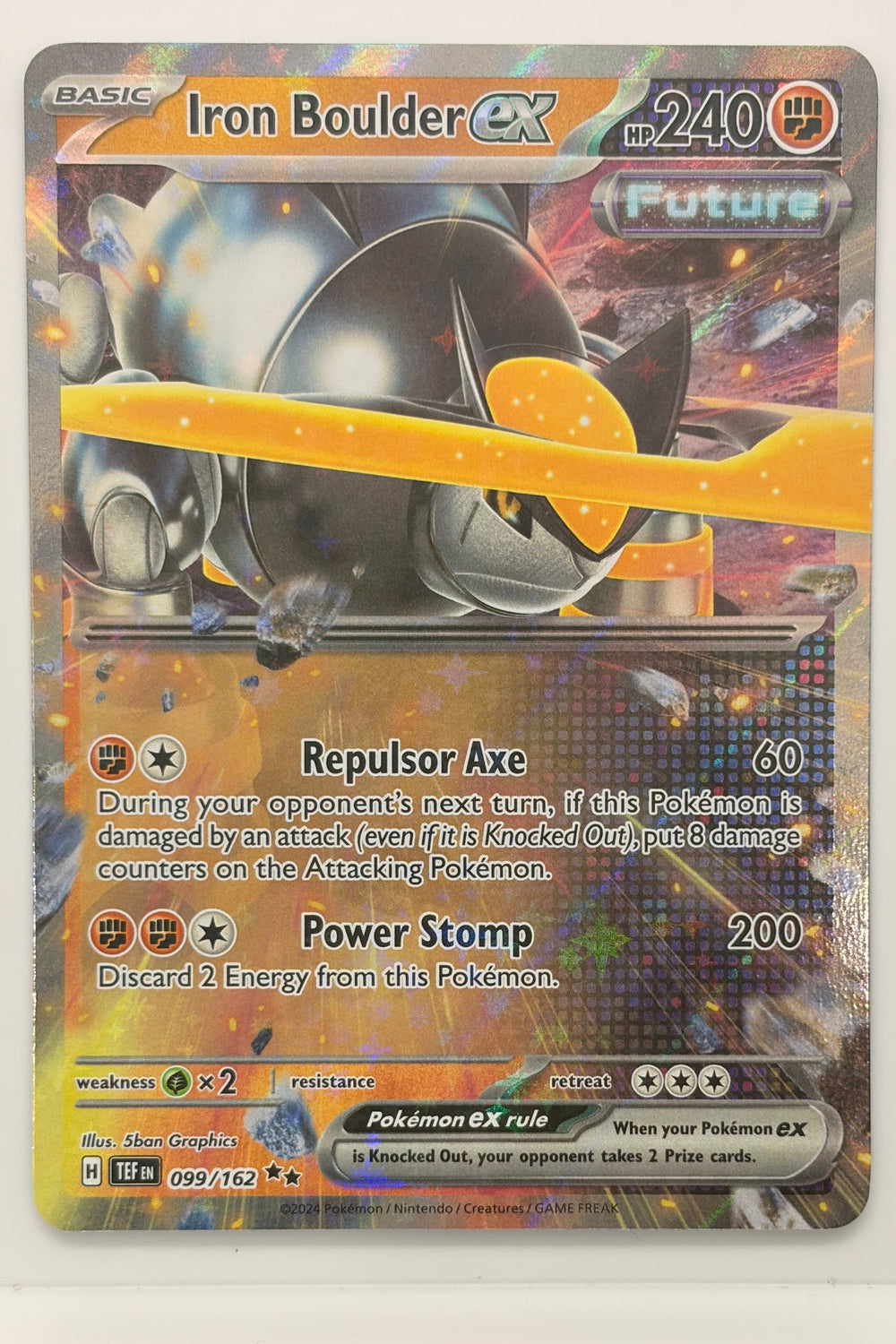 099/162 Iron Boulder ex - Double Rare