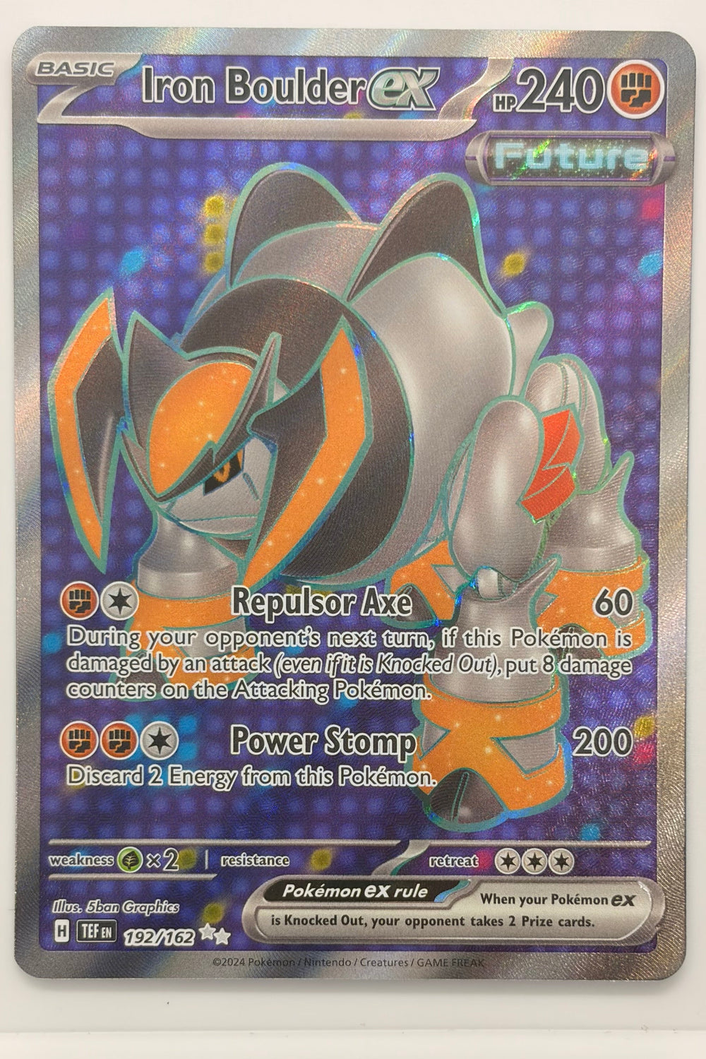 192/162 Iron Boulder ex - Ultra Rare