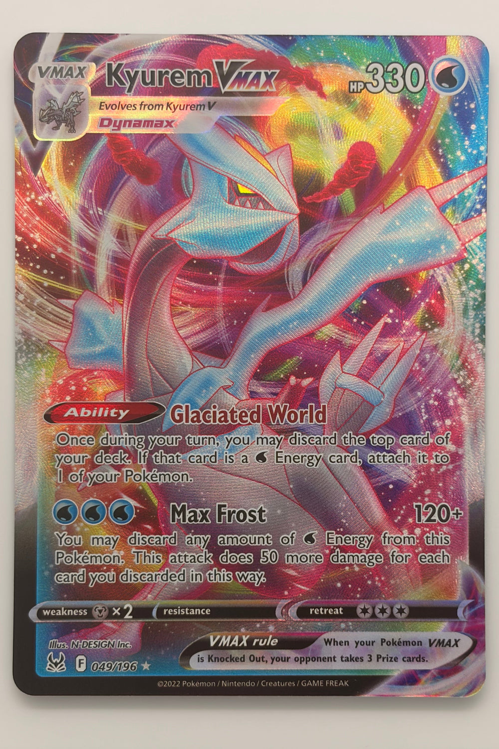 049/196 Kyurem VMAX - Holo Rare VMAX