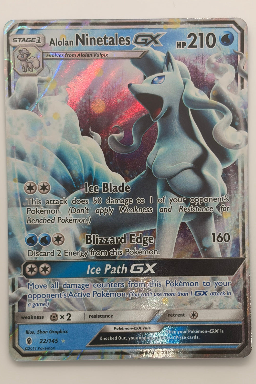 022/145 Alolan Ninetales GX - Ultra Rare
