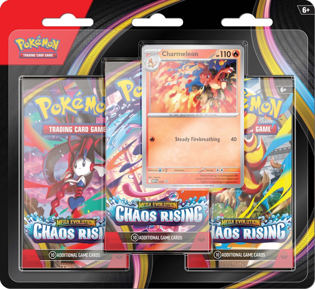 Pokemon - TCG - Chaos Rising Three Booster Blister