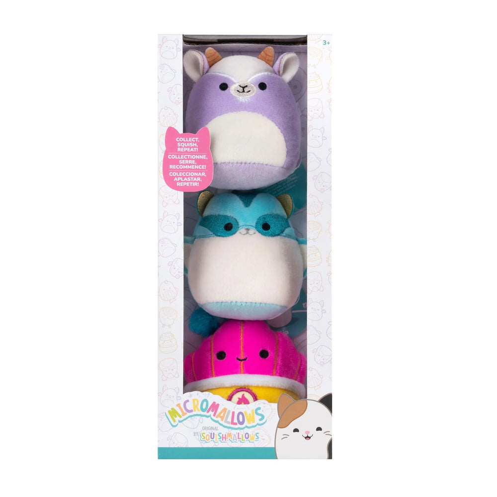 SQUISHMALLOWS - 2.5" Micromallows 3 Pack Plush
