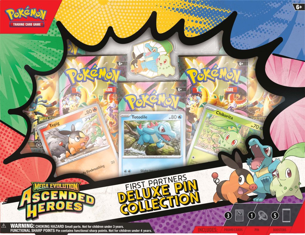 Pokemon - TCG - Ascended Heroes First Partners Deluxe Pin Collection