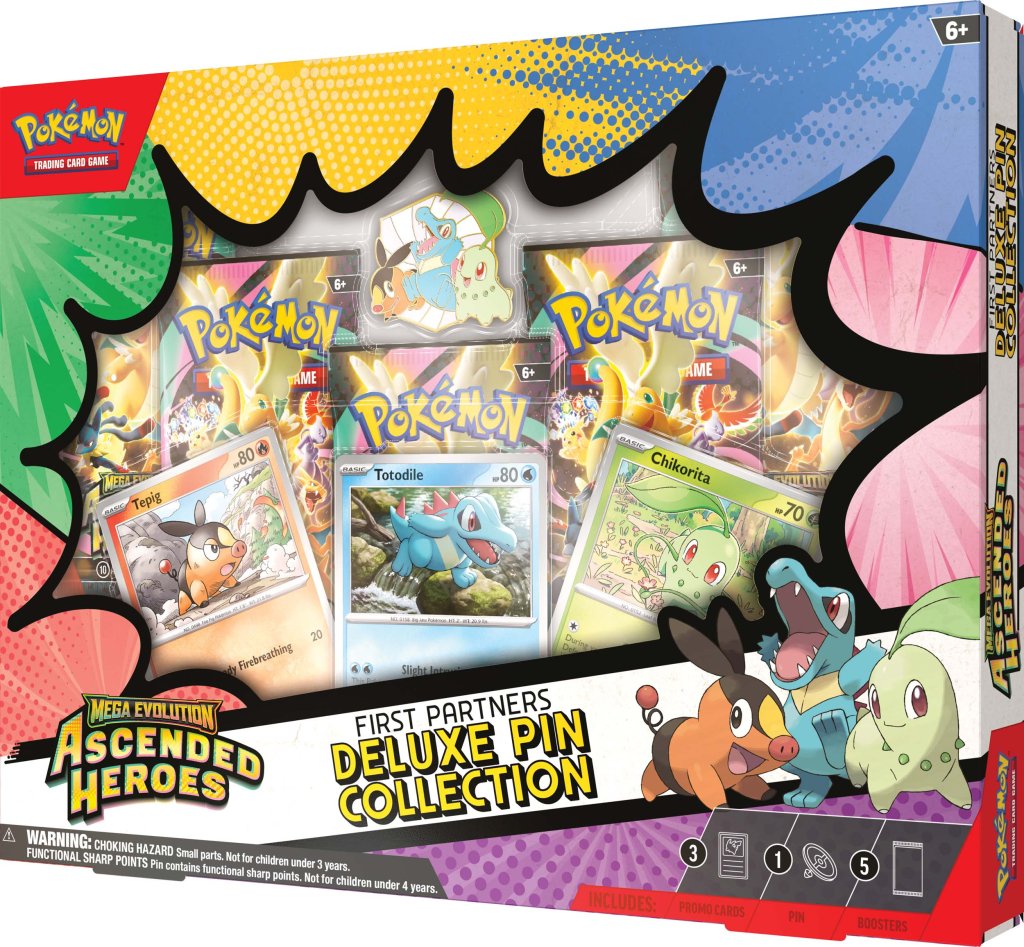Pokemon - TCG - Ascended Heroes First Partners Deluxe Pin Collection