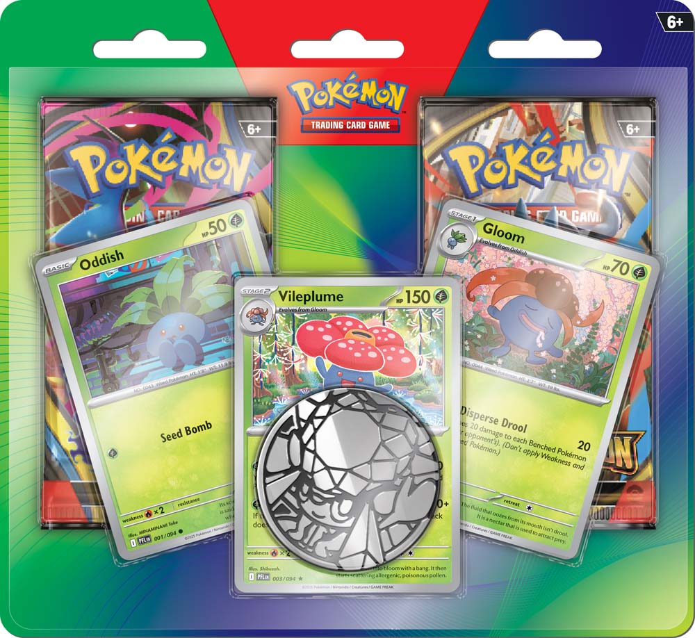Pokemon - TCG - Enhanced 2-Pack Blister (Oddish, Gloom and Vileplume)
