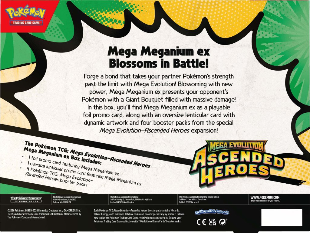 Pokemon - TCG - Ascended Heroes Mega Meganium ex Box