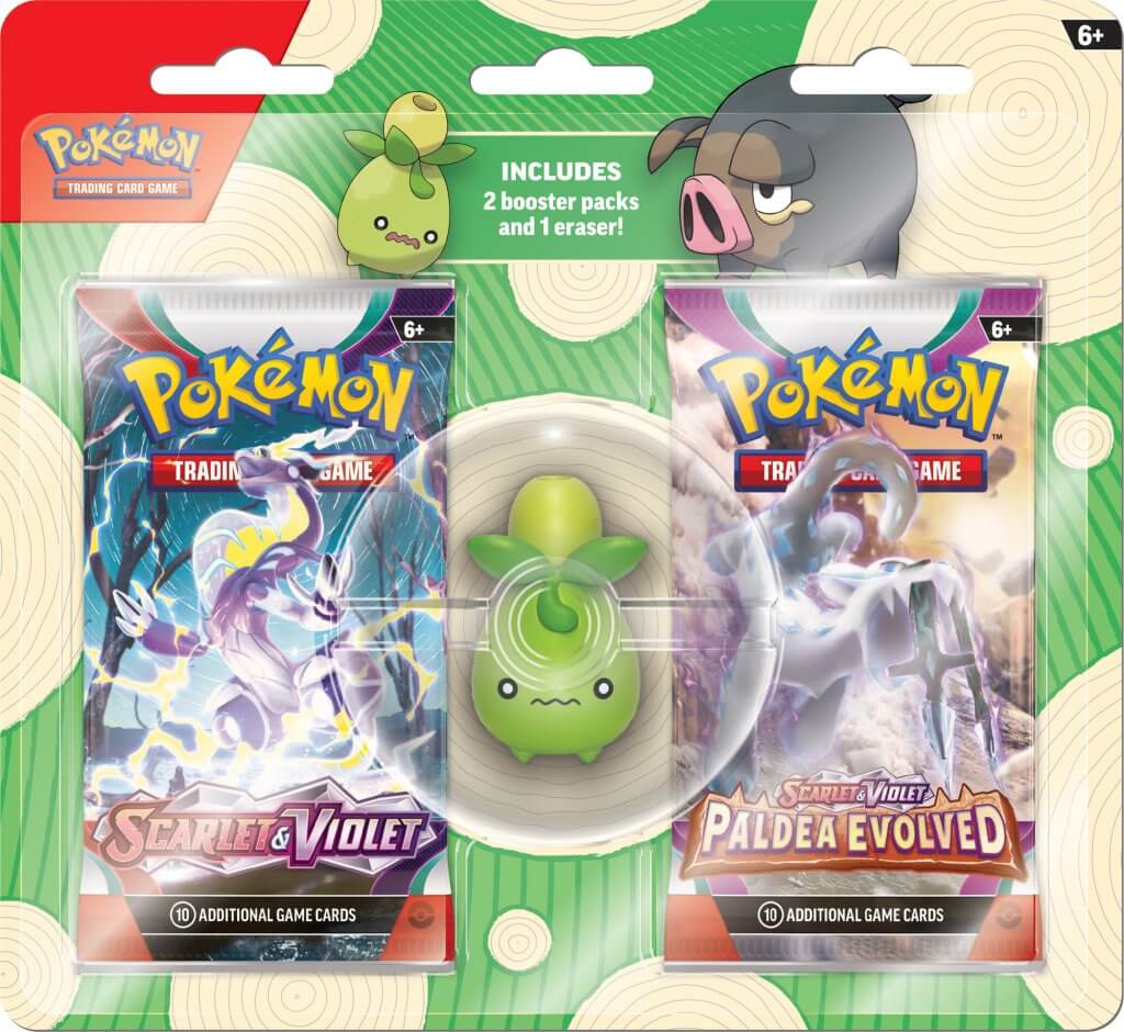 Pokemon - TCG - Two Pack Eraser Blister - Collectible Madness