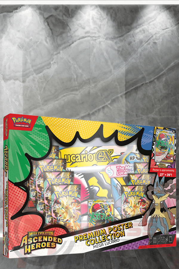 Pokemon - TCG - Ascended Heroes Premium Poster Collection—Mega Lucario ex