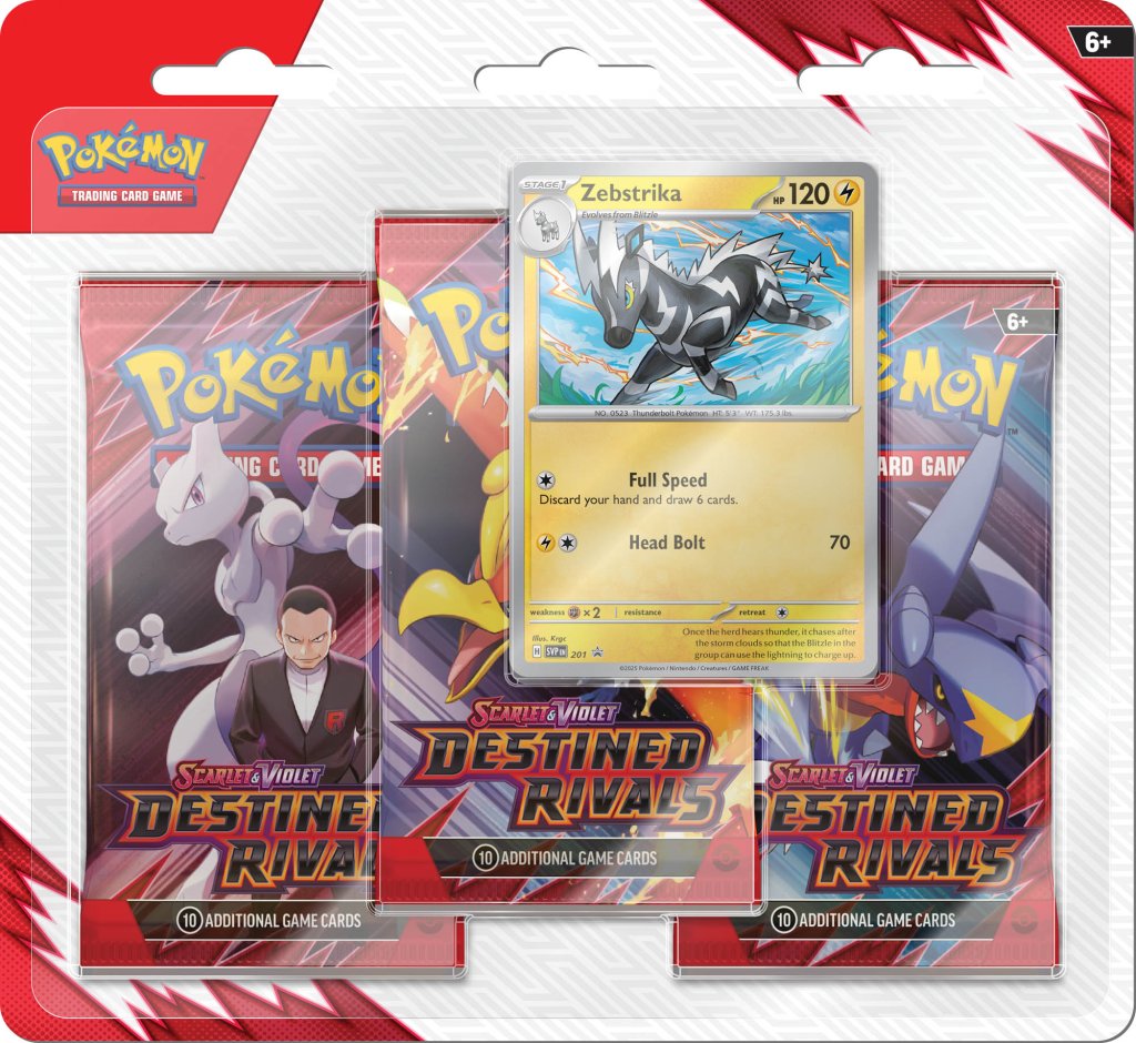 Pokemon - TCG - Destined Rivals Three Pack Booster Blister