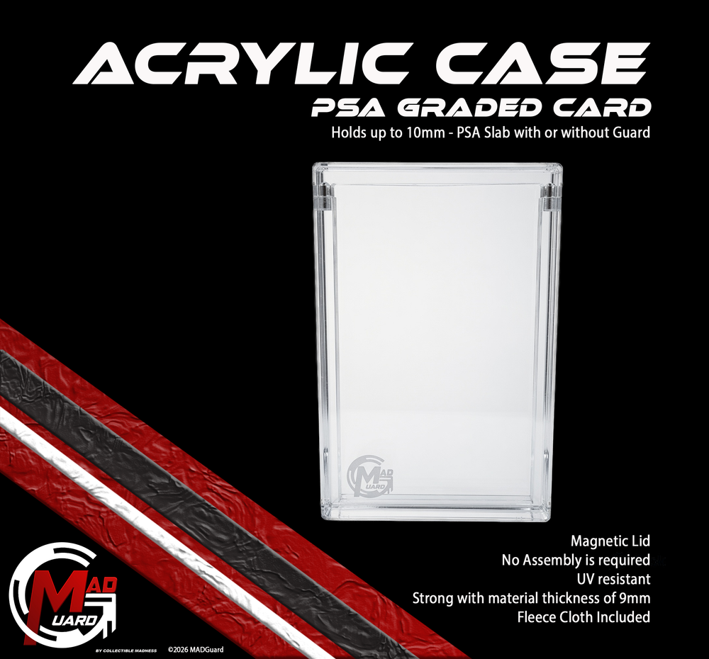 MADGuard PSA Graded Card Acrylic Case | Magnetic Lid