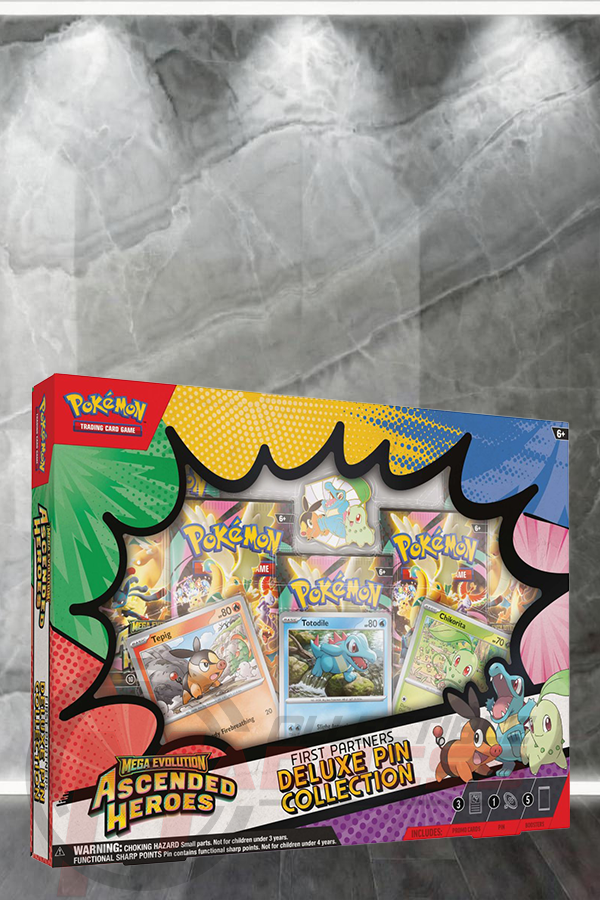 Pokemon - TCG - Ascended Heroes First Partners Deluxe Pin Collection Pokemon - TCG - Ascended Heroes First Partners Deluxe Pin Collection