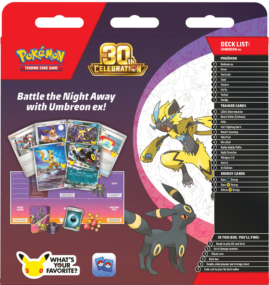 Pokemon - TCG - 30th Celebration Battle Deck— Umbreon ex