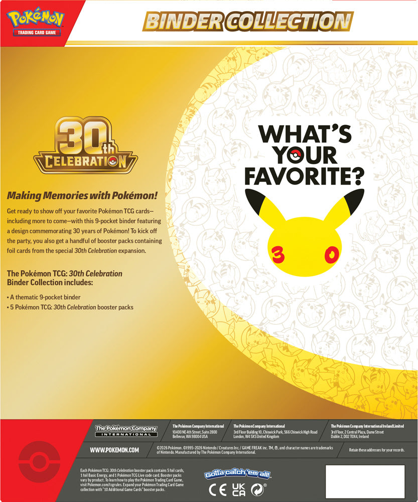 Pokemon - TCG - 30th Celebration Binder Collection