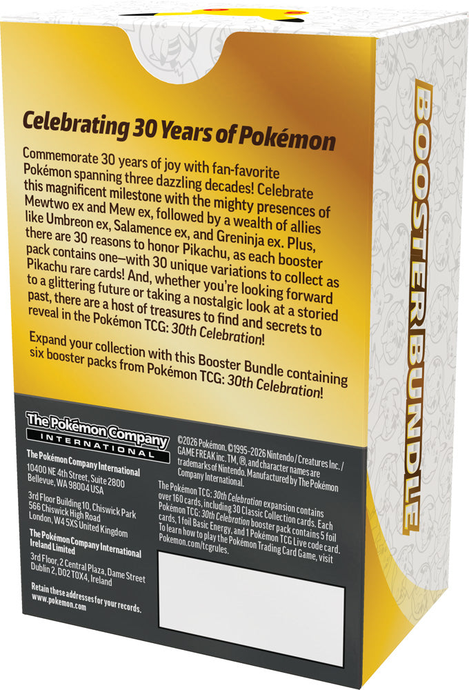 Pokemon - TCG - 30th Celebration Booster Bundle