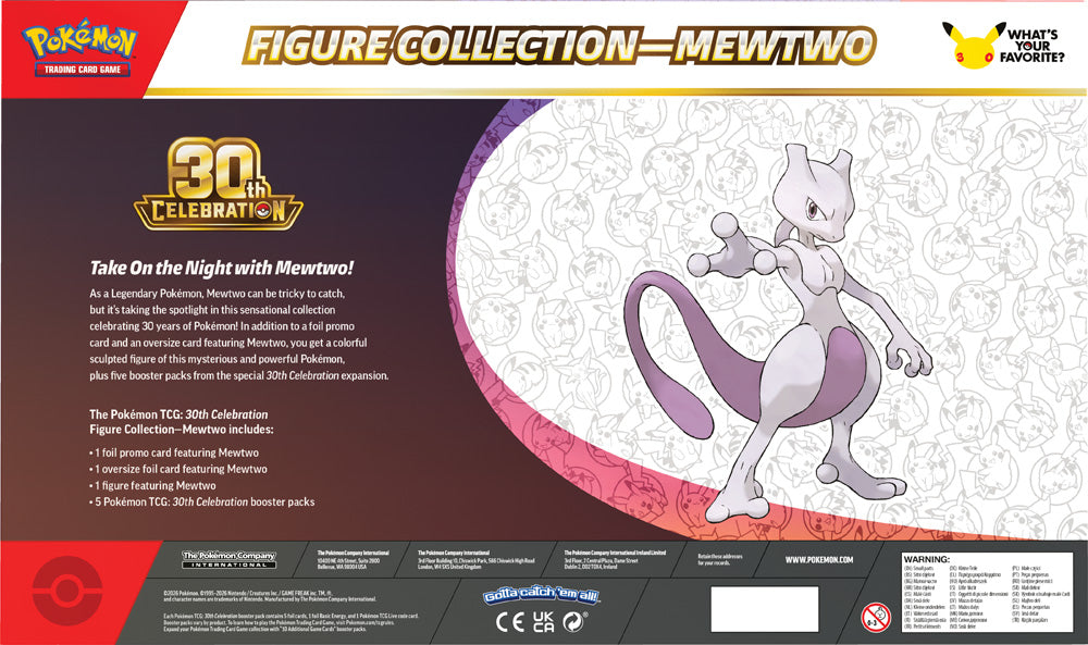 Pokemon - TCG - 30th Celebration Figure Collection - Mewtwo