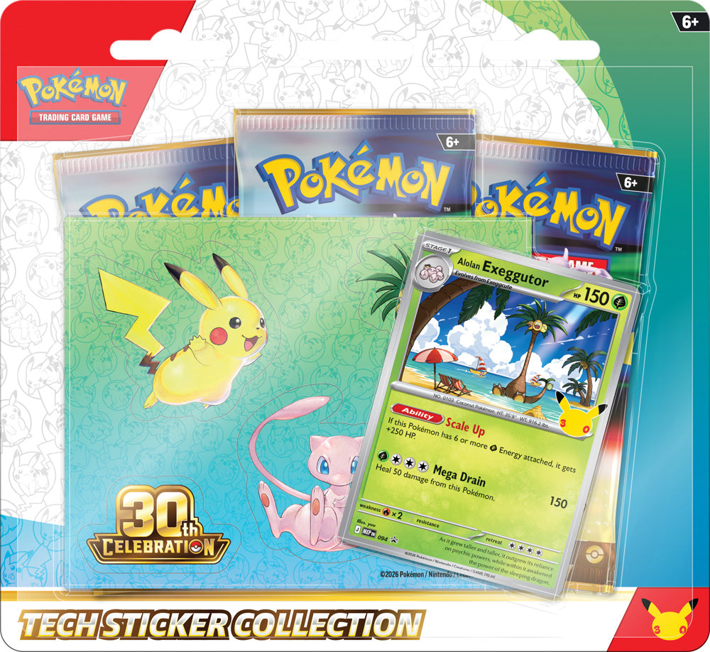 Pokemon - TCG - 30th Celebration Tech Sticker Collection