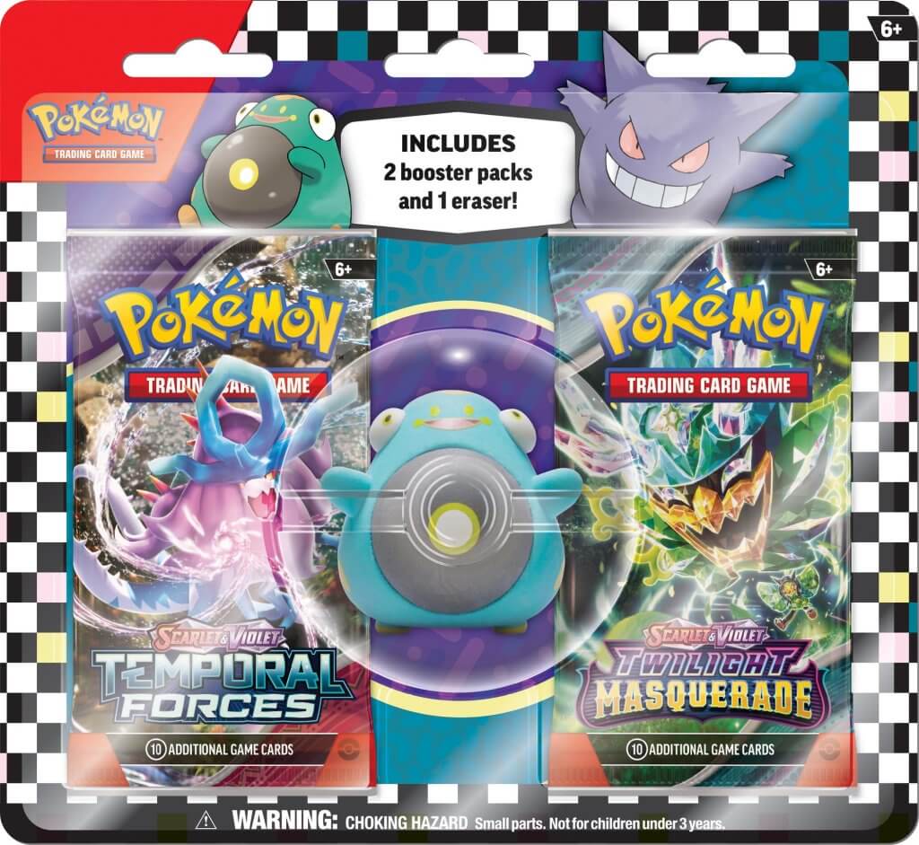 Pokemon - TCG - Two Pack Eraser Blister 2024