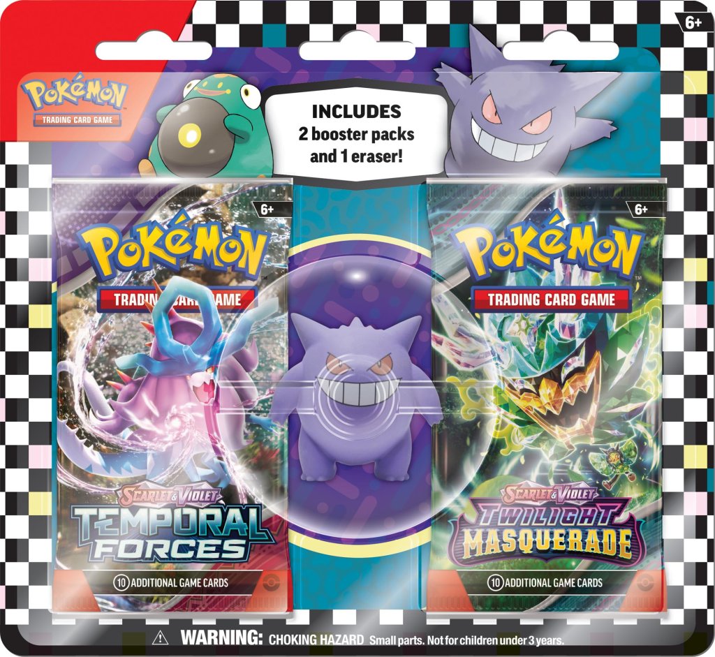 Pokemon - TCG - Two Pack Eraser Blister 2024