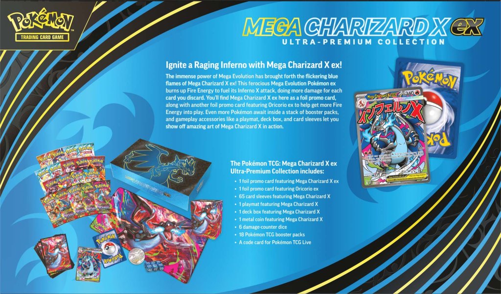 ** Factory Seal Fault ** Pokemon - TCG - Mega Charizard X ex Ultra-Premium Collection