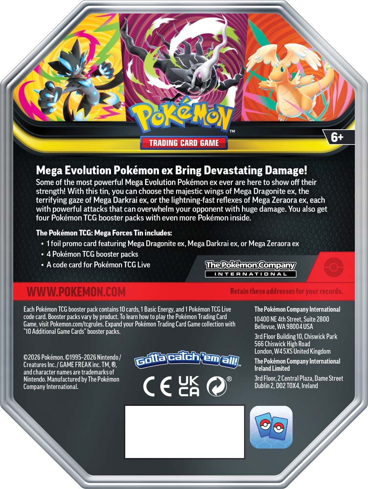 Pokemon - TCG - Mega Forces Tin